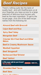 Mobile Screenshot of beefrecipes.us
