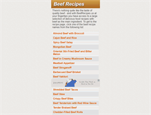 Tablet Screenshot of beefrecipes.us